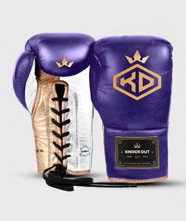 KO Purple & Gold Gloves